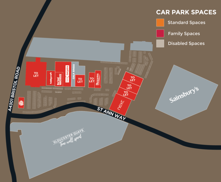 Parking Gloucester Quays Retail Park